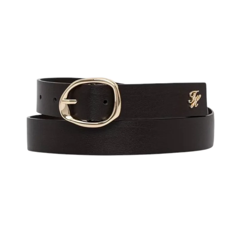 Γυναικεία Δερμάτινη Ζώνη Tommy Hilfiger AW0AW18697-GUG Καφέ Σκούρο