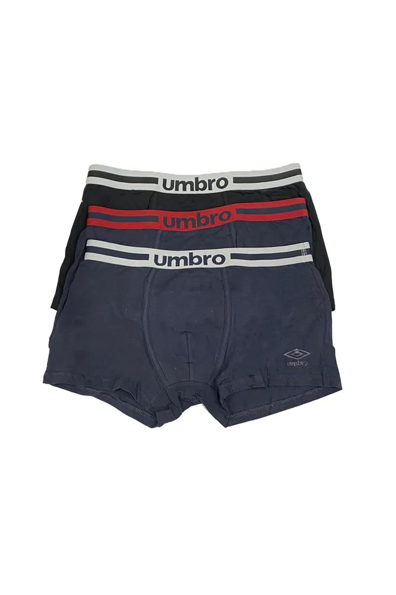 Umbro τριπλέτα μποξεράκια με εξωτερικό λάστιχο (Συσκ. 3 τεμαχίων)-UIB05243G3