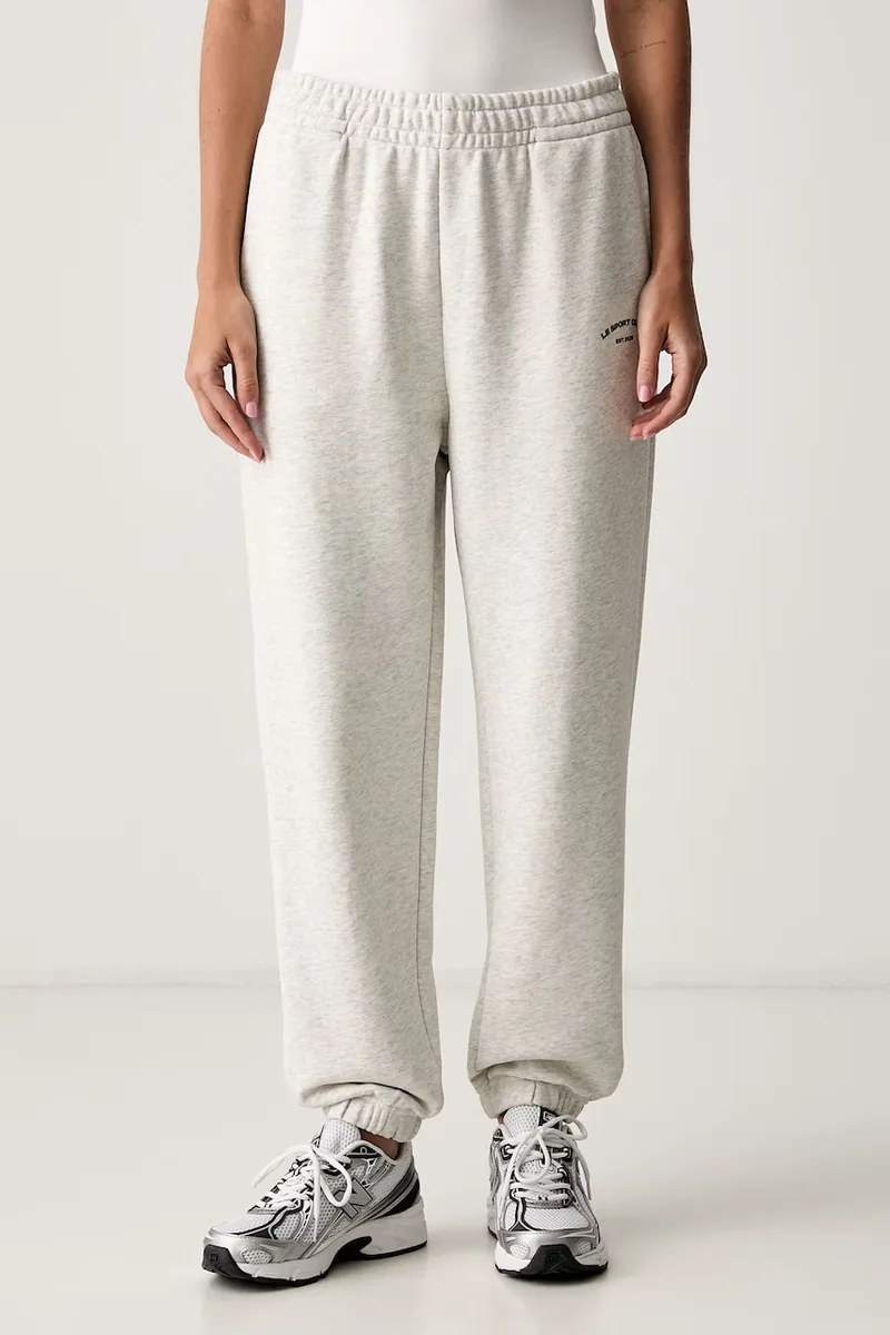 Le Privé παντελόνι επίσημο γυναικείο βαμβακερό VARSITY JOGGER