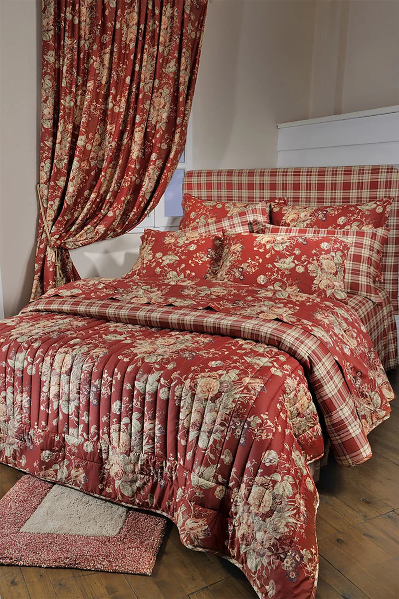 DOWN TOWN Home σετ μονή παπλωματοθήκη με floral print "695" (2 τεμάχια) - 13-0093
