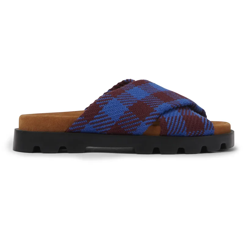 CAMPER Brutus Sandal - Πέδιλα Για Γυναικεία - Μπλε,Μπορντό, Μέγεθος 42, Cotton fabric