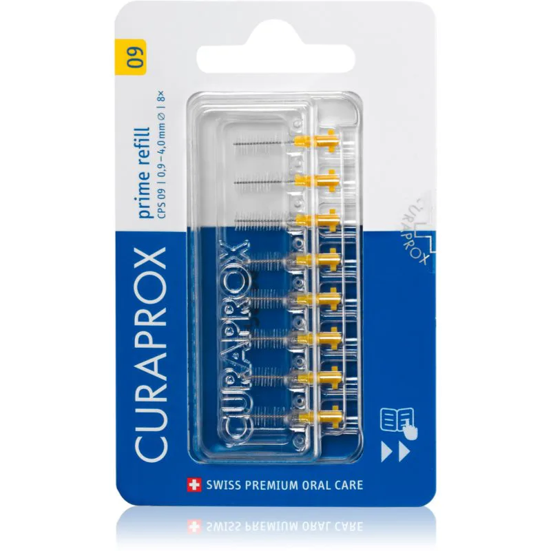Curaprox Prime Refill ανταλλακτικά μεσοδόντια βουρτσάκια σε κυψέλη CPS 09 0,9 - 4,0 mm 8 τμχ