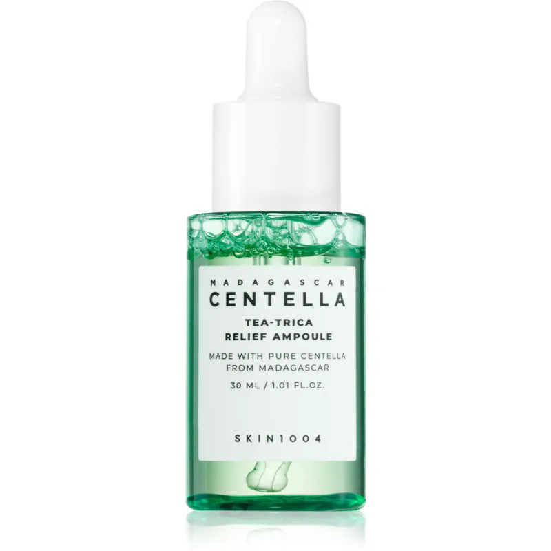 SKIN1004 Madagascar Centella Tea-Trica Relief Ampoule καταπραϋντικός ορός προσώπου για προβληματική επιδερμίδα, ακμή 30 ml