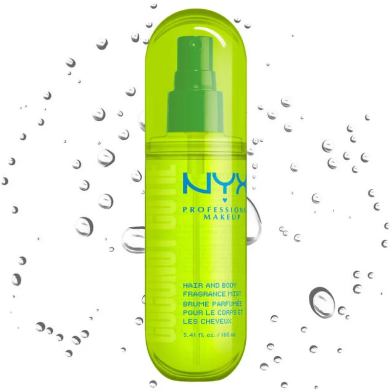 Nyx Professional Makeup Hair & Body Fragrance Mist Ενυδατικό Σπρέι για Μαλλιά & Σώμα με Άρωμα Καρύδα & Ροδάκινο 160ml - Coconut Cutie