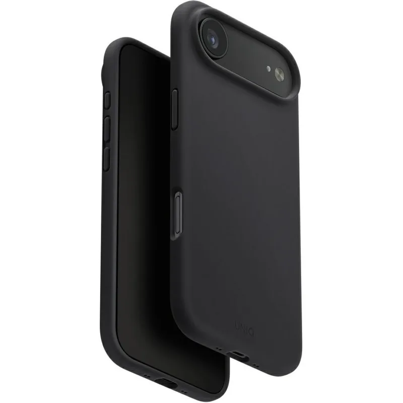 Θήκη iPhone Air Uniq Lino MagClick Ανθεκτική Premium Σιλικόνης με MagSafe - Charcoal Grey (UNIQ-IP6.6(2025)-LINOMCGRY)