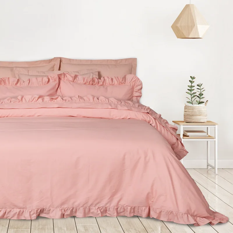 Σετ Σεντόνια Υπέρδιπλα 4 Τεμαχίων Das Home 3169 Ροζ 240x270