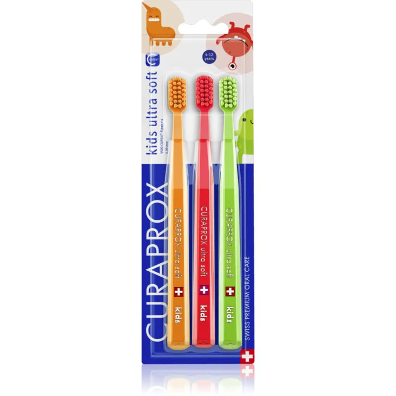 Curaprox CS Kids οδοντόβουρτσα για παιδιά 3 τμχ
