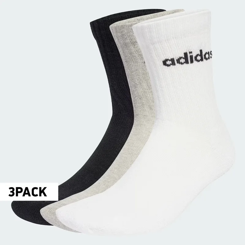 adidas Sportswear U Linear Crew Socks Cushioned Socks 6 Pair Pack (9000254400_63102)