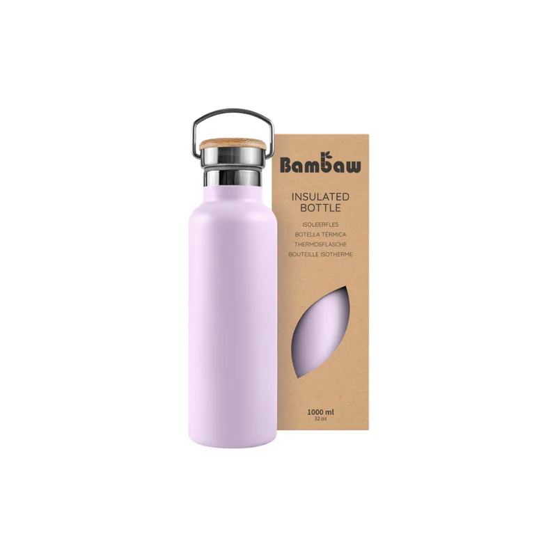 bambaw Thermos Stainless Steel, 1000ml, Lavender Haze