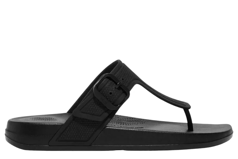 Σαγιονάρες Fitflop Iqushion Adj Toe Post GB3-399-MIDNIGHT N Γυναικείο
