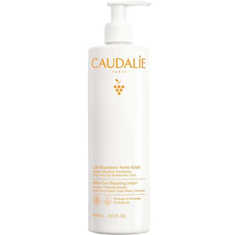 Caudalie Vinosun Repairing After-Sun Lotion Καταπραϋντική Lotion Ενυδάτωσης & Επανόρθωσης για Μετά τον Ήλιο που Παρατείνει το Μαύρισμα με Αντλία 400ml
