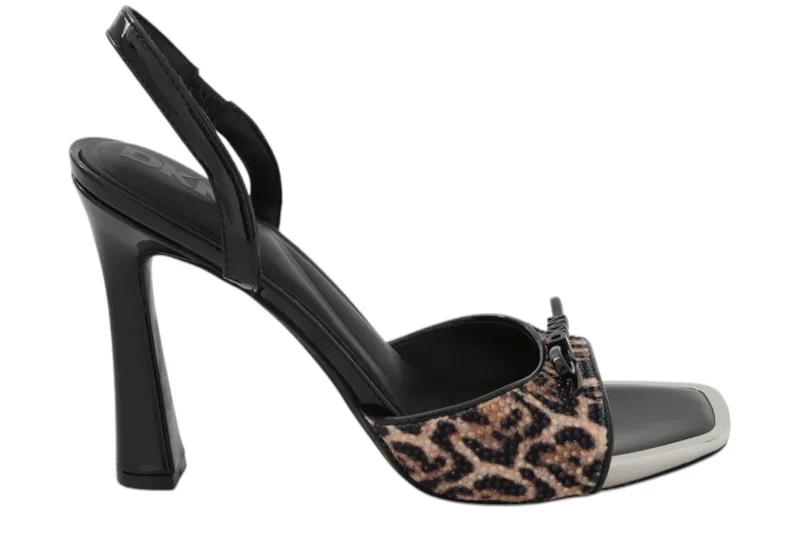 Πέδιλα DKNY Slingback Camara K1502675-NATURAL-BLACK Γυναικείο