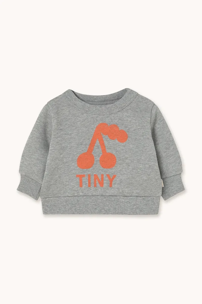 Βαμβακερή μπλούζα μωρού Tinycottons CHERRY GRAPHIC BABY SWEATSHIRT