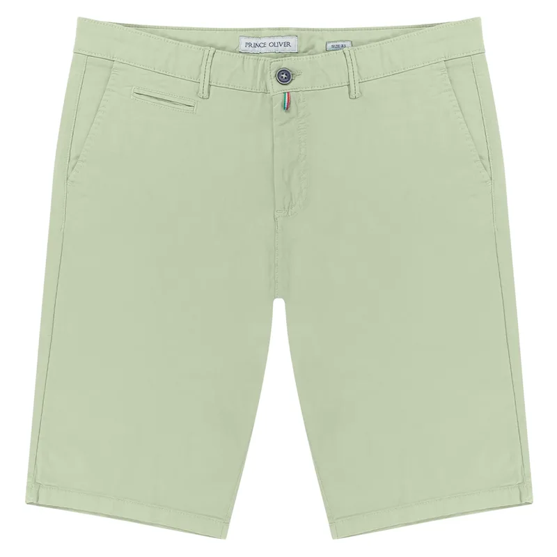 Prince Oliver Βερμούδα Chinos Βεραμάν (Modern Fit)