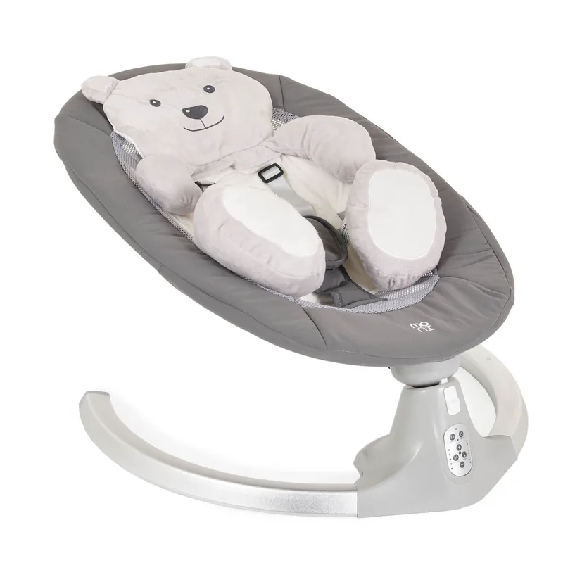 Ηλεκτρικό Ρηλάξ - Κούνια (0-6 Μηνών/Έως 9kg) Moni Ari Bear Grey