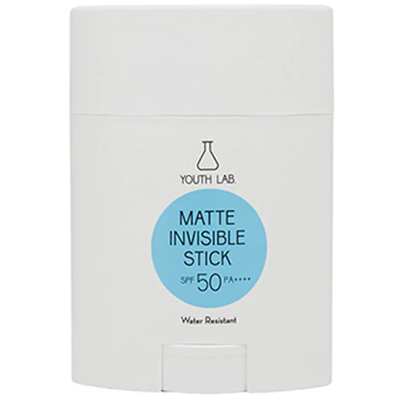 Youth Lab Matte Invisible Spf50 Stick Αδιάβροχο Διάφανο Αντηλιακό Στικ Προσώπου Υψηλής Προστασίας με Ματ Τελείωμα 20g