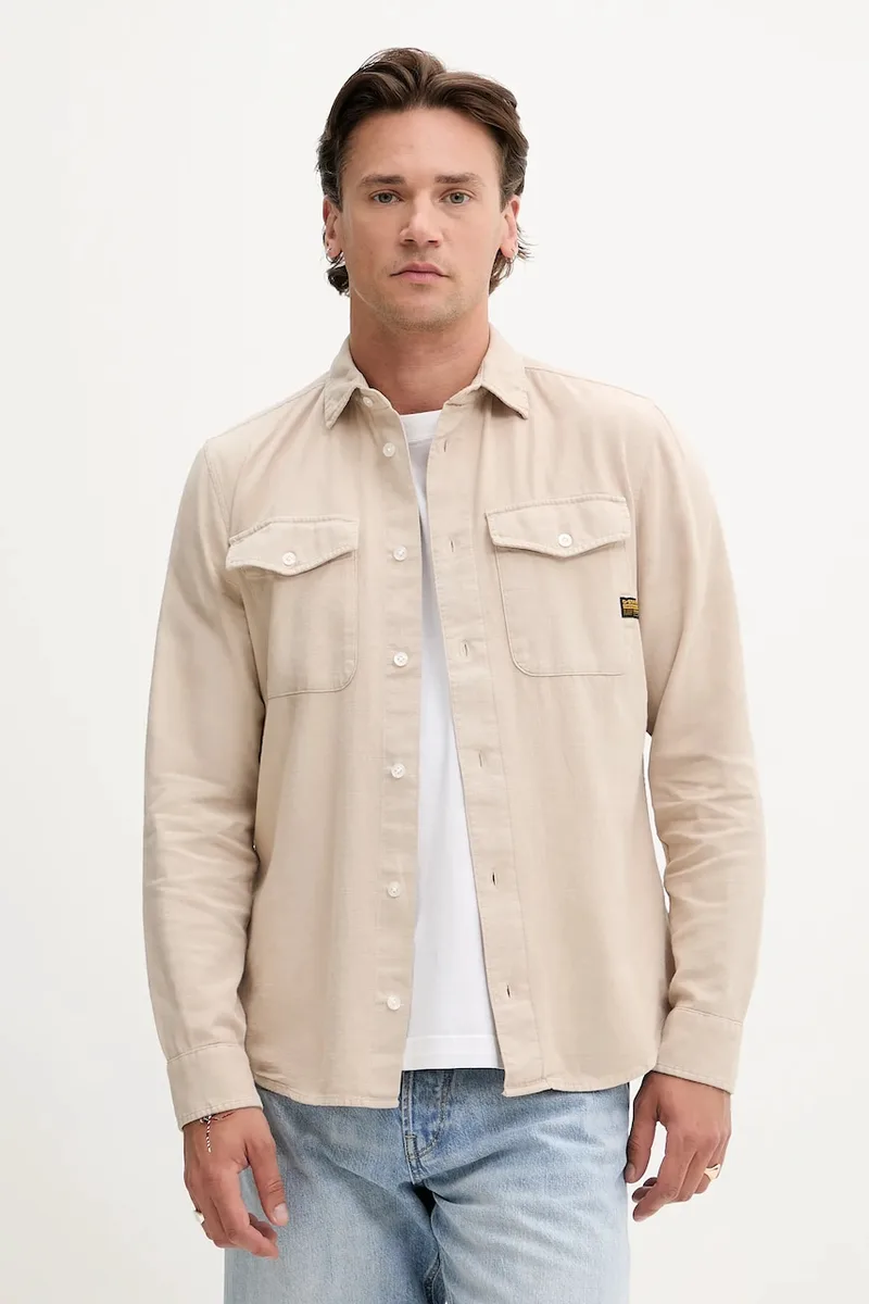 Βαμβακερό πουκάμισο G-Star Raw Marine Slim