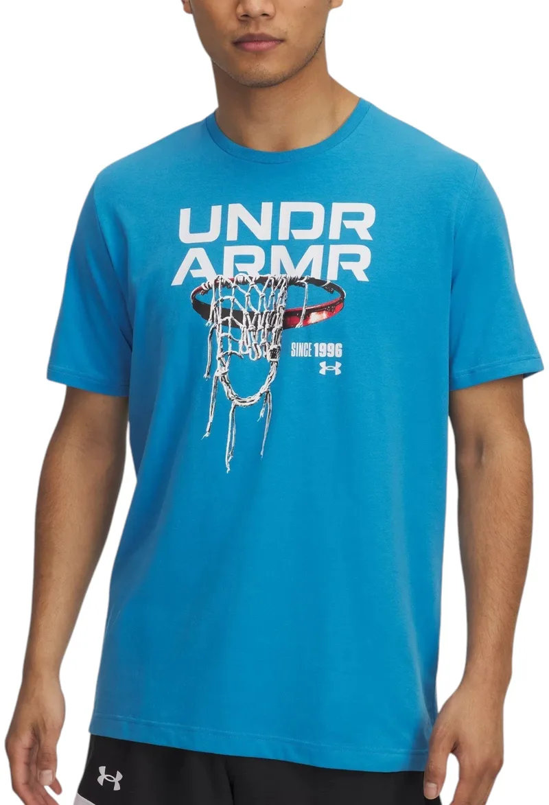 Μπλούζα Κοντομάνικη Under Armour 60/40s Hoops Net 1390188-452 Ανδρικό