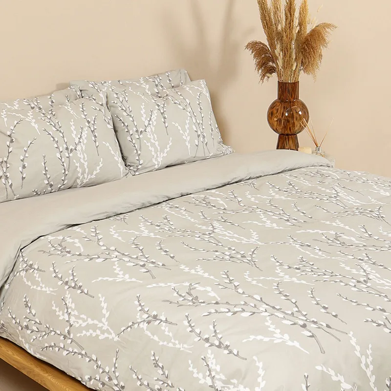 Παπλωματοθήκη Μεμονωμένη Διπλή 200X250 Sunshine Cotton Feelings 2054 Grey (200x250)