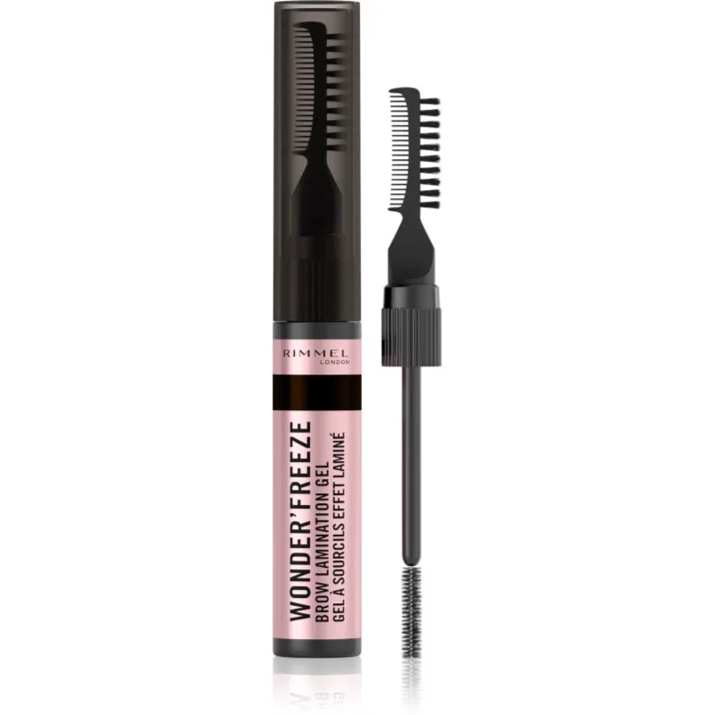 Rimmel Wonder'Freeze τζελ μάσκαρα Για τα φρύδια απόχρωση 004 Deep Brown 6 γρ