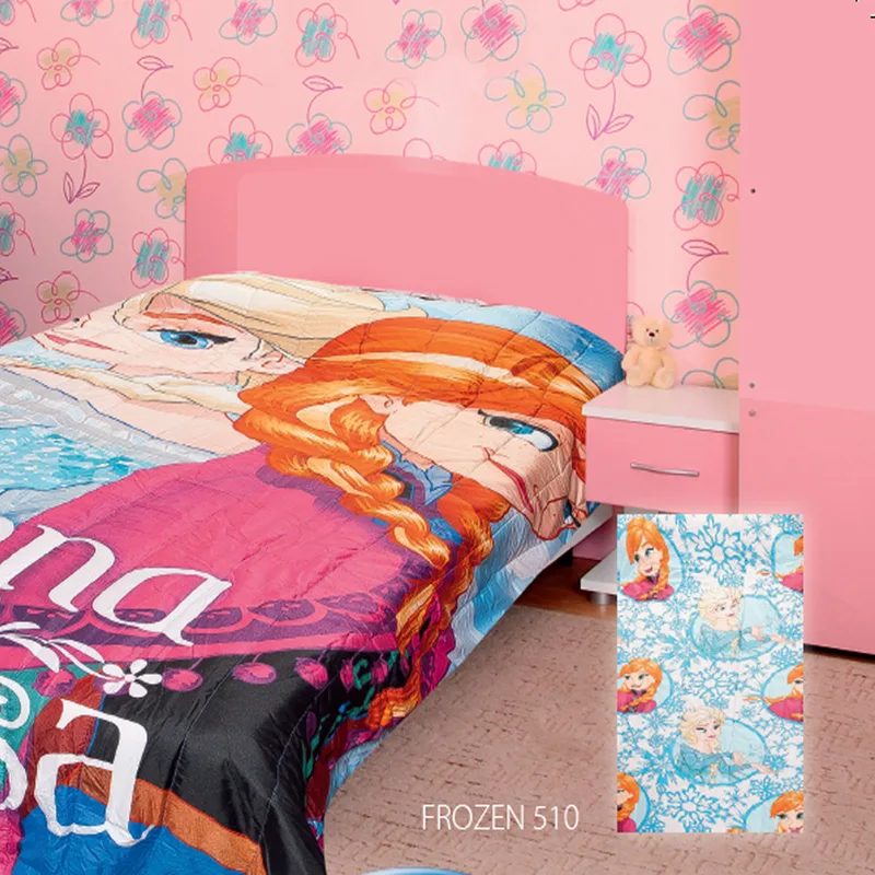Κουβερλί Μονό 160X250 Dimcol Disney Frozen 510 Σιελ (160x250)