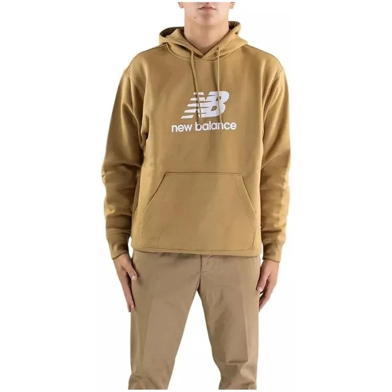 T-shirt με κουκούλα New Balance MT41505_GIN