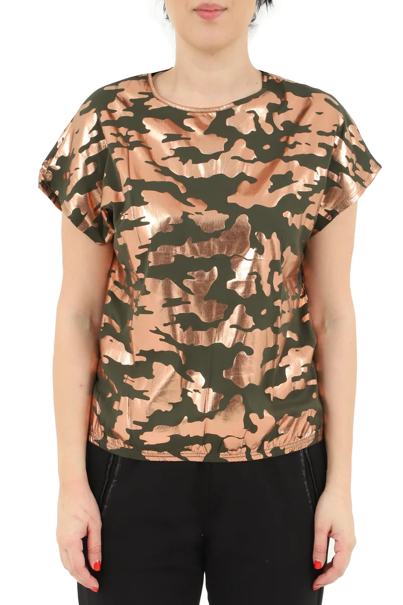 Μπλούζα Κοντομάνικη Freddy Camo Foil print F0WTWT5C-CAMO6 Γυναικείο