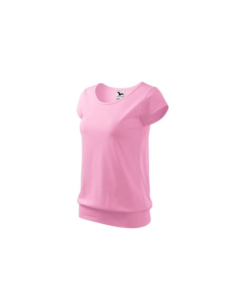 Malfini Γυναικείο Διαφημιστικό T-shirt Κοντομάνικο σε Ροζ Χρώμα MLI-12030