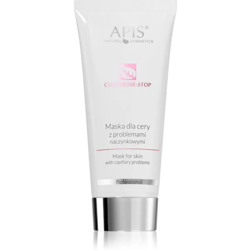Apis Natural Cosmetics Couperose-Stop απαλή κρεμώδης μάσκα για ευαίσθητη επιδερμίδα με τάση για κοκκίνισμα 200 μλ