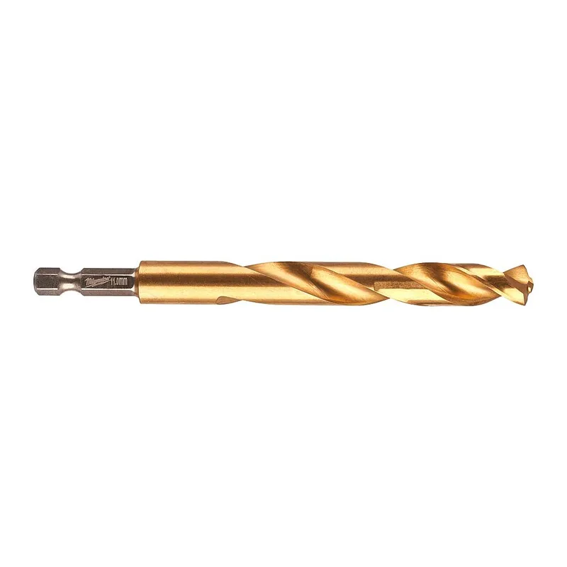 Τρυπάνι Αέρος Τιτανίου 1/4" Φ11mm MILWAUKEE HSS-G TIN RED HEX
