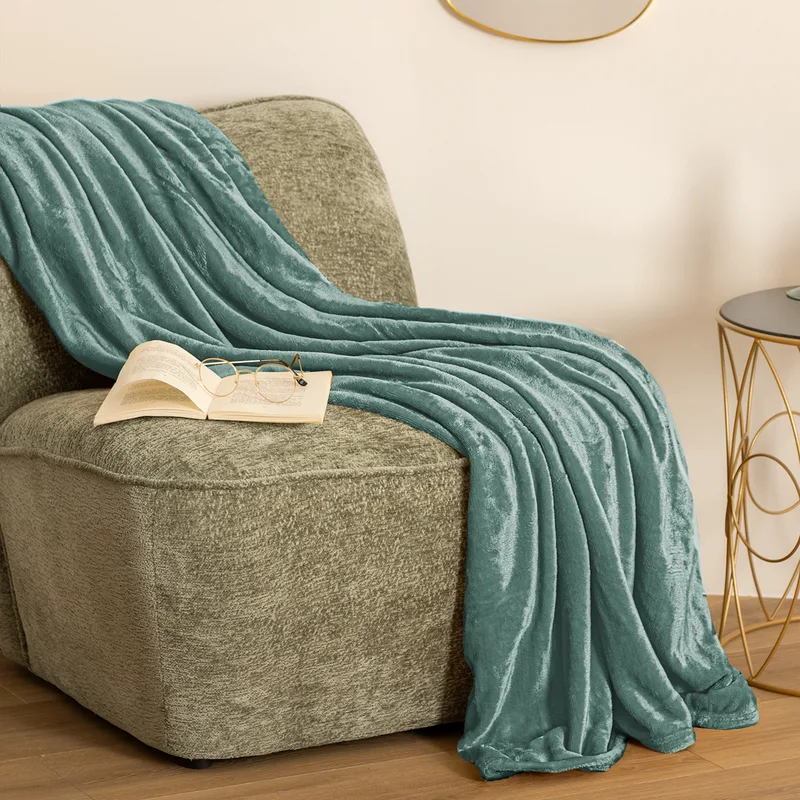 Κουβέρτα Fleece Ημίδιπλη (180x230) A-S Ollis Celadon 156048Q