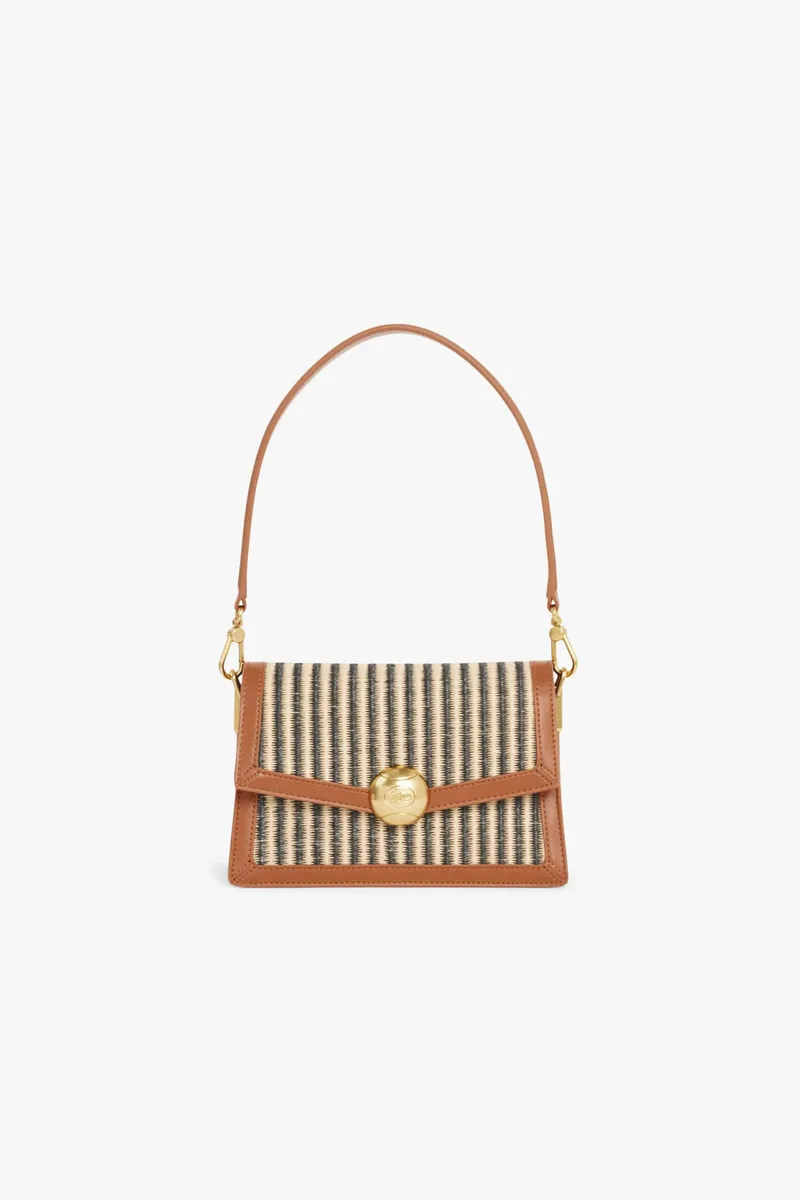 Lacoste γυναικεία τσάντα ώμου "Summer Pack Raffia" - NF5245PB Ταμπά