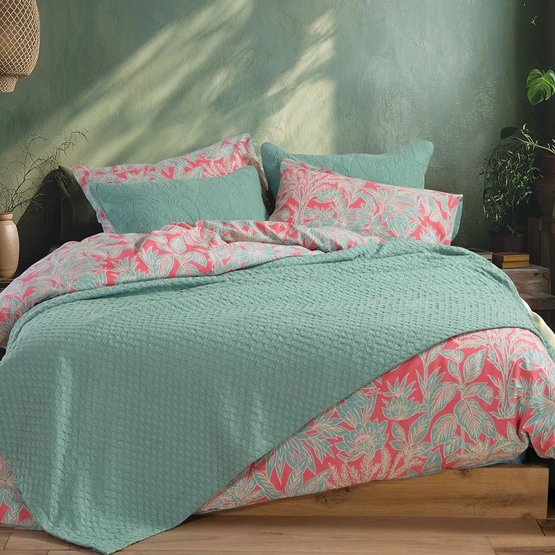 Κουβέρτα Πικέ Υπέρδιπλο 230X240 Nef Nef Elmer Deep Green (230x240)