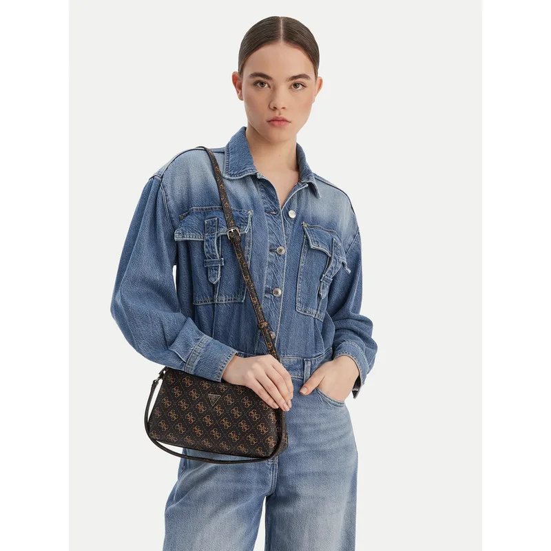 Τσάντα Guess Noelle II Mini HWQG96 72730 Καφέ