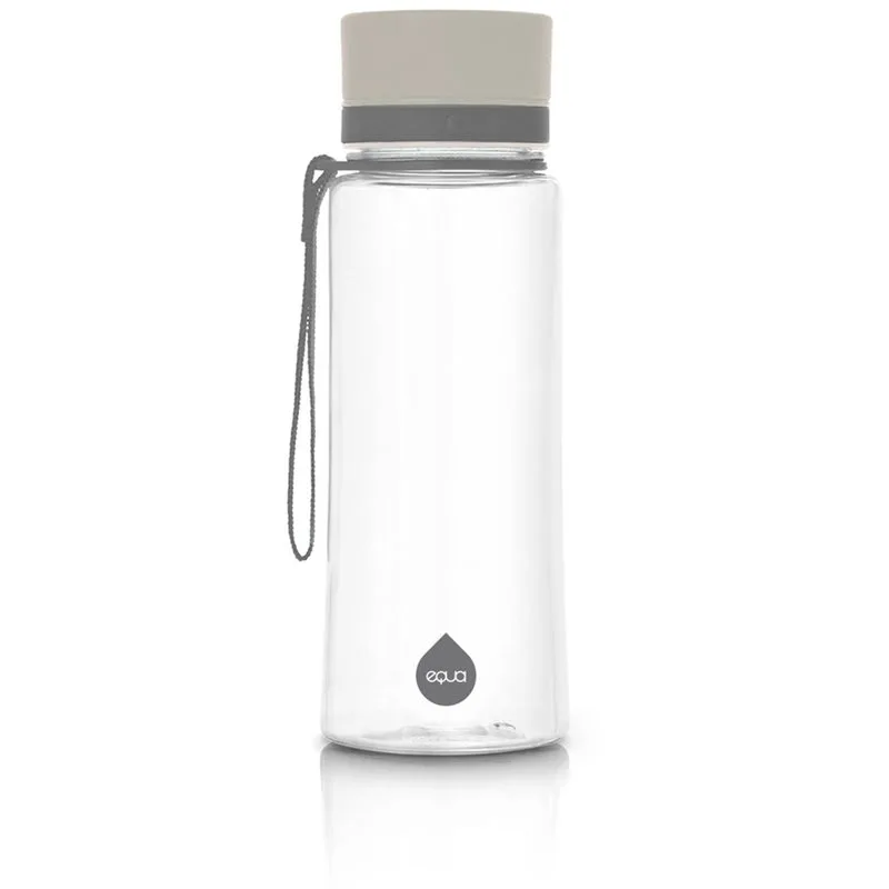 Equa Plain μπουκάλι νερού χρώμα Grey 600 μλ