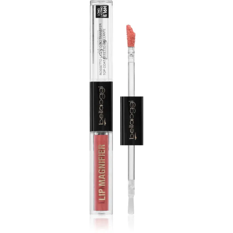 bellaoggi Lip Magnifier μακράς διαρκείας κραγιόν και λιπ γκλος 2 σε 1 απόχρωση Creamy Peach 2.7 ml