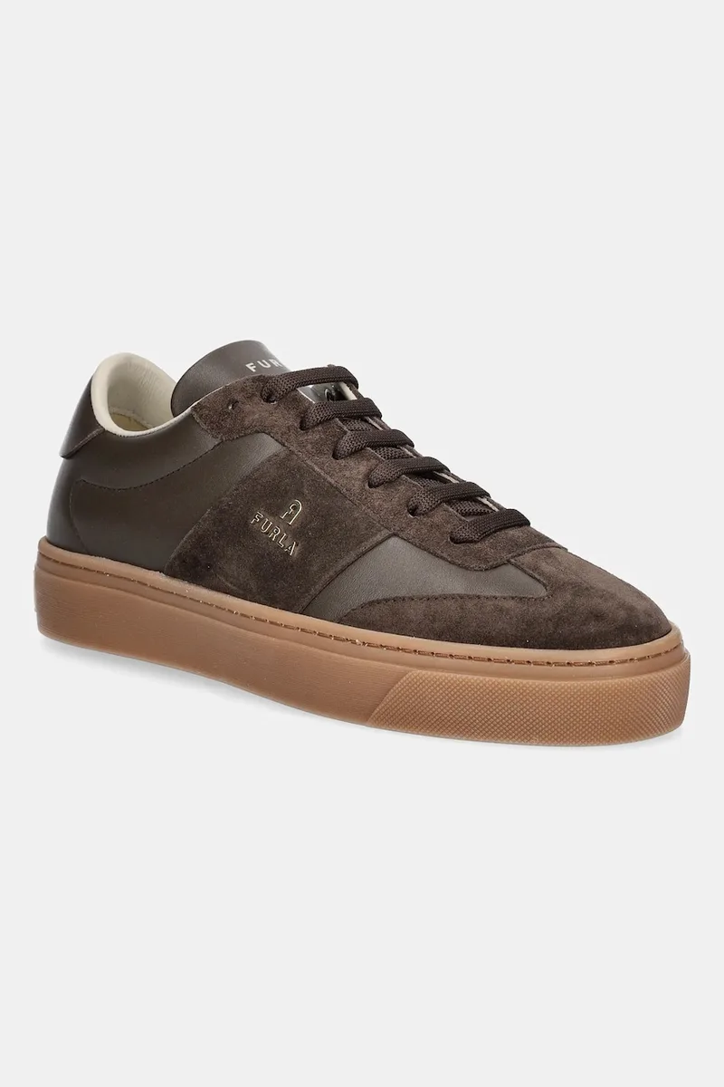 Δερμάτινα sneakers Furla Enjoy Lace-Up Sneaker
