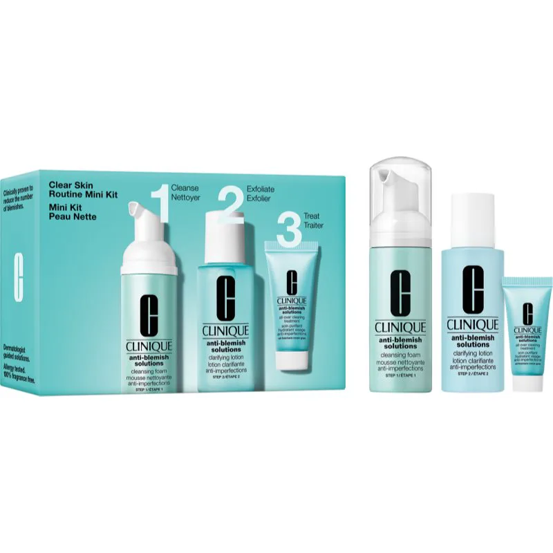 Clinique Mini Kit Clear Skin Routine σετ δώρου για τέλειο καθαρισμό