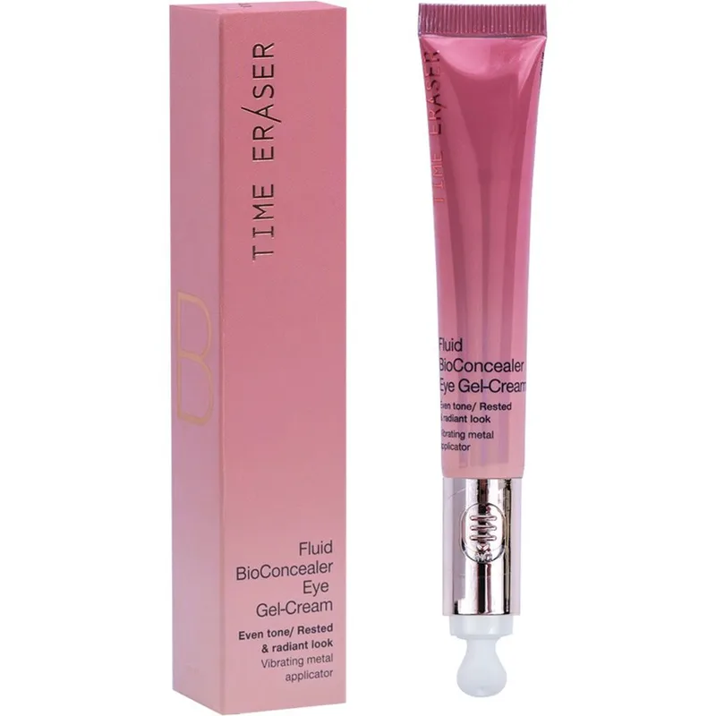 Medisei Time Eraser Fluid BioConcealer Eye Gel-Cream Κρέμα Ματιών σε Μορφή Τζελ για Ομοιόμορφο Τόνο, Ξεκούραστο & Λαμπερό Βλέμμα με Καινοτόμο Σύστημα Δονητικού Μασάζ 20ml