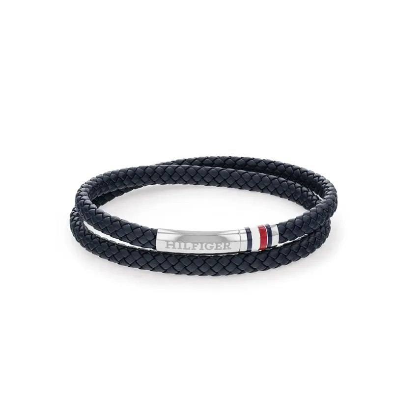 TOMMY HILFIGER Βραχιόλι Από Δέρμα Και Ανοξείδωτο Ατσάλι 2790549