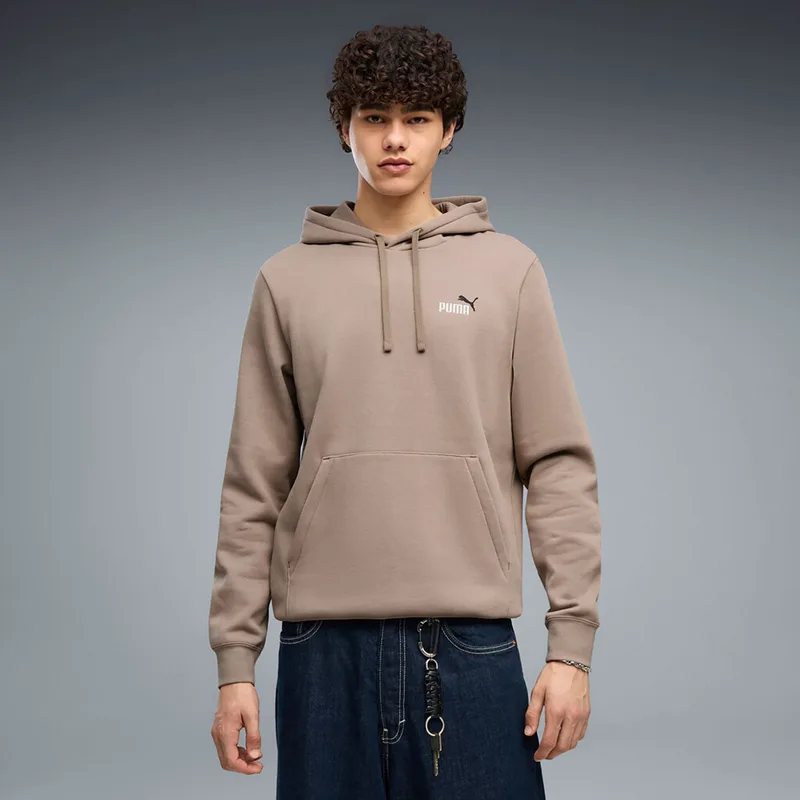 PUMA ESSENTIALS TWO-COLOUR SMALL NO. 1 LOGO HOODIE ΜΠΕΖ
