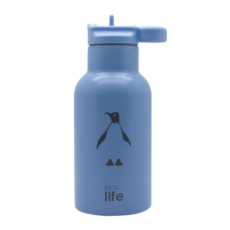 Ecolife Kids Thermos Animal Penguin Παγούρι Θερμός Ανοξείδωτο350ml