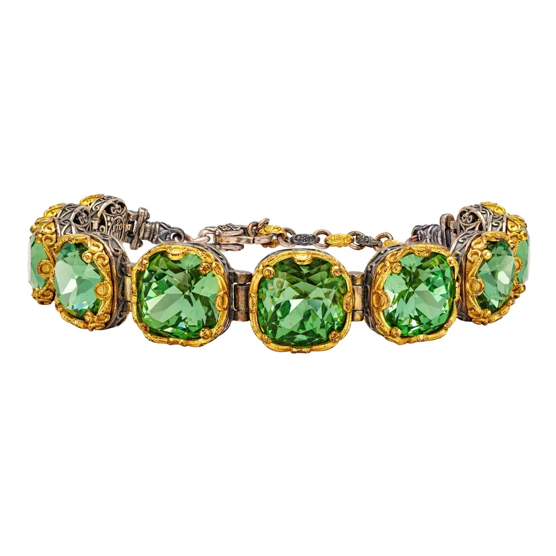 DIMITRIOS Γυναικείο Βραχιόλι Με Πέτρες Swarovski Από Ασήμι B290-G