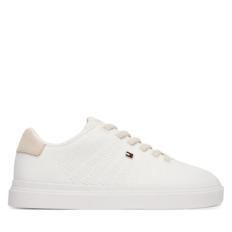 Αθλητικά Tommy Hilfiger Knit Cupsole FW0FW09289 Λευκό