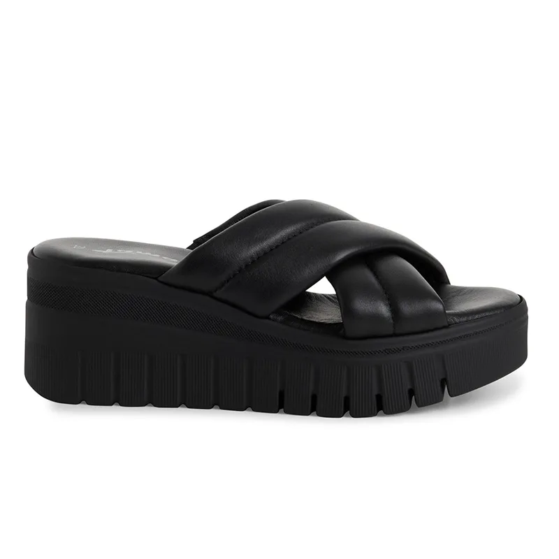 TAMARIS ΓΥΝΑΙΚΕΙΟ ΣΑΝΔΑΛΙ 1-27210-44 003 BLACK LEATHER