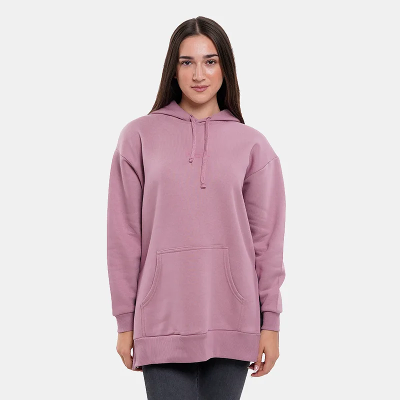 Target Loose Fleece Γυναικεία Μπλούζα με Κουκούλα (9000190198_11840)