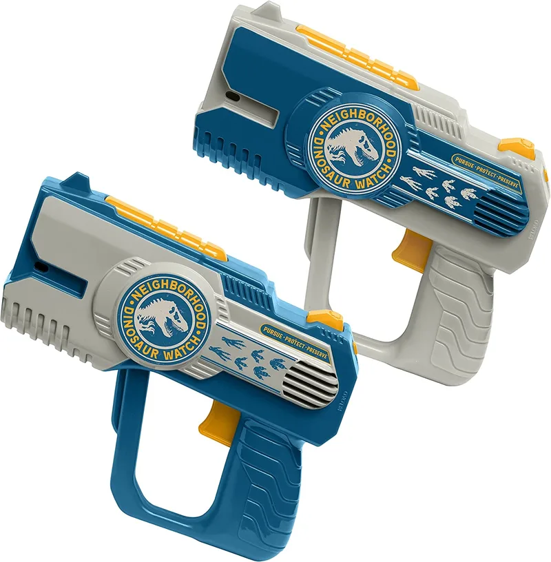 eKids Jurassic World 2 Laser Tag Blasters - Σετ με 2 Πιστόλια Λέιζερ / Παιχνίδι με Φωτισμό και Δόνηση - Εμβέλεια 30m (JW-174)