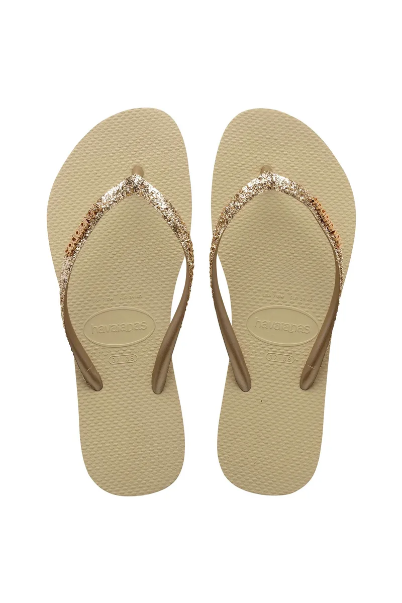 Havaianas γυναικείες σαγιονάρες "Slim Glitter II" - 4146975 Μπεζ