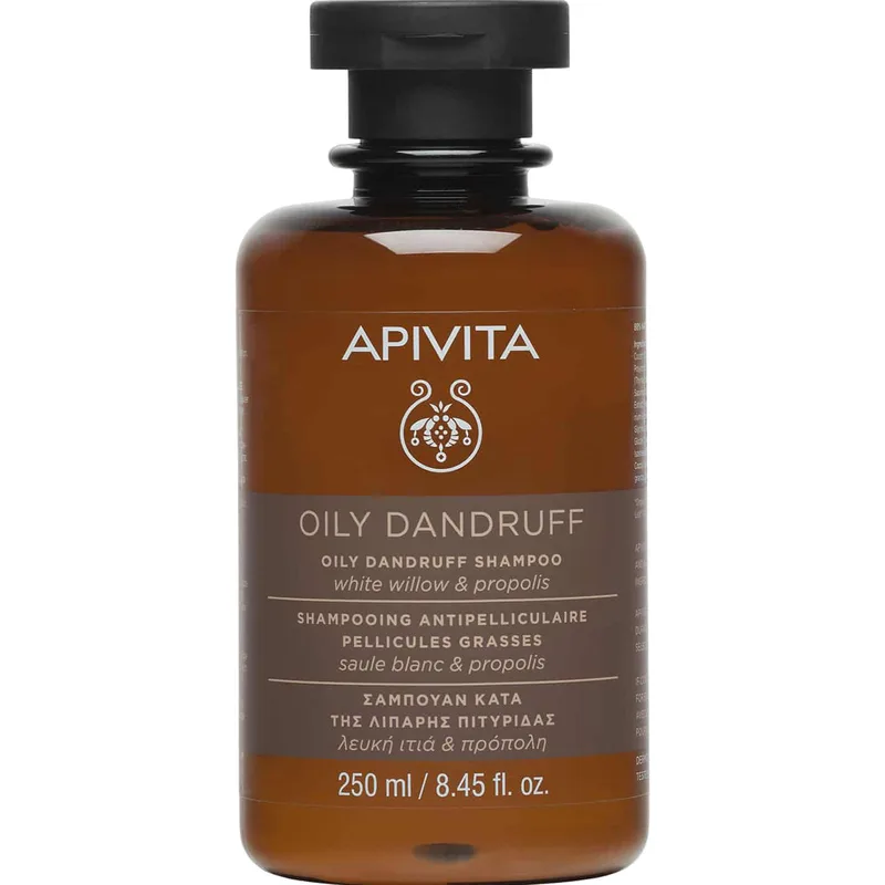 Apivita Oily Dandruff Shampoo Σαμπουάν Κατά της Λιπαρής Πιτυρίδας με Λευκή Ιτιά & Πρόπολη 250ml