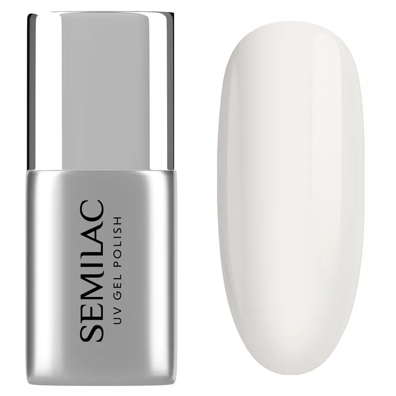 Semilac UV Gel Polish Top No Wipe Milky T31 Top Coat (7ml)